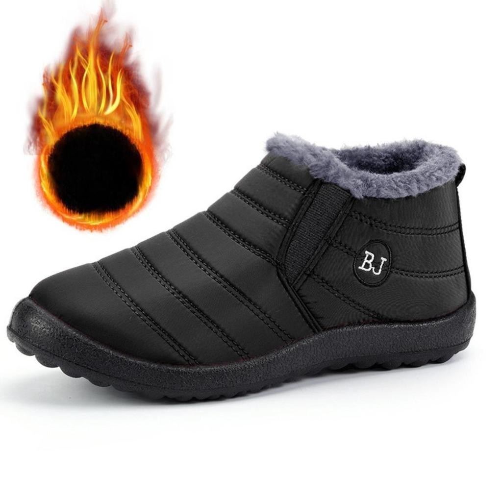Men's and Women's, Waterproof, Cotton Boots, Umbrella Cloth, Snow Boots, Warm, Low Cut, Thick Cotton Shoes, Lightweight, Women's Boots