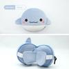 Cute Cartoon Ushaped Pillow With Water Crystal Fabric For Home And Travel