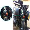 2pc Universal Motorcycle Turn Signal Light Holder Metal Relocation Fork Clamps Mount Lamp Mount Bracket For Motorbike Front Fork