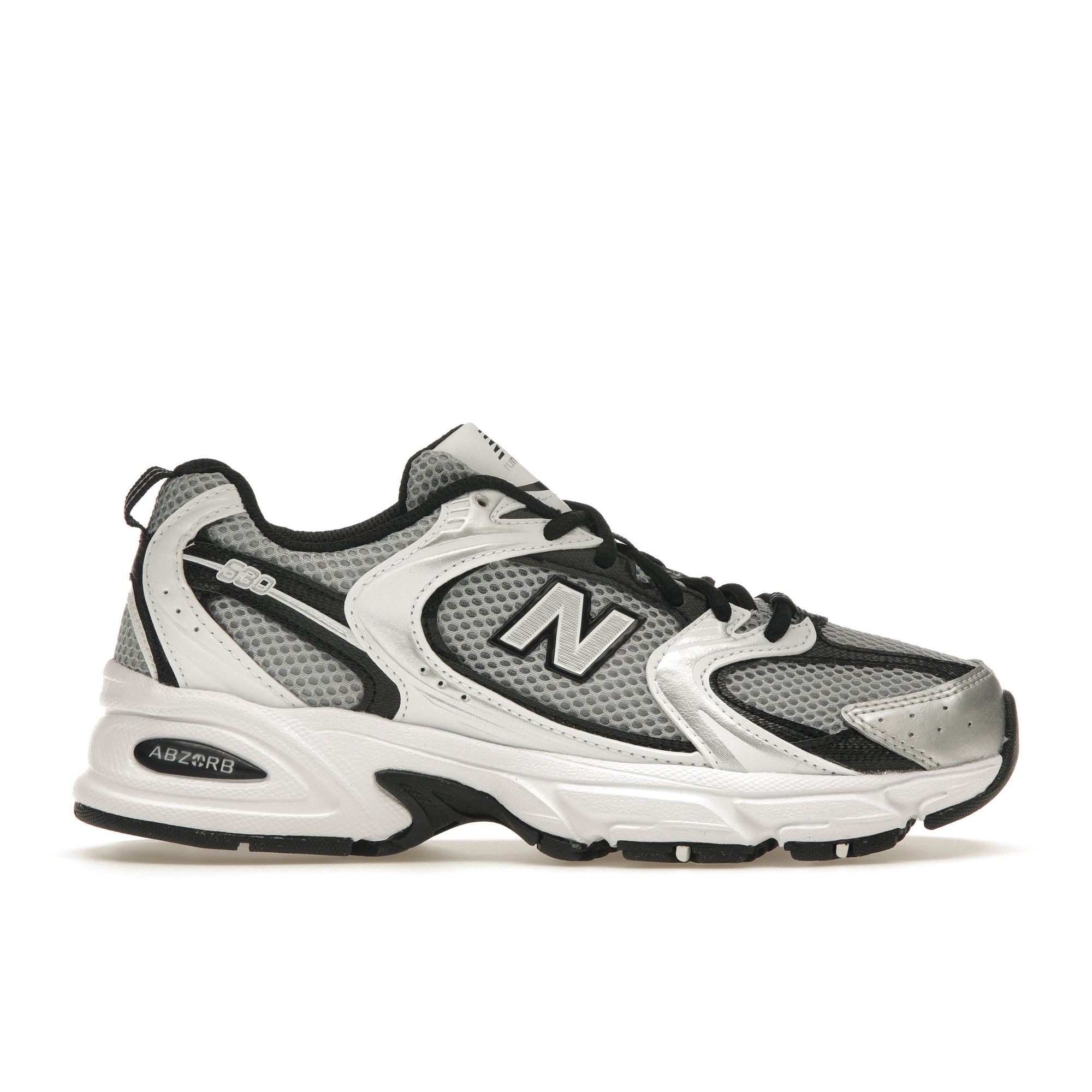 

Кроссовки унисекс New Balance 530 Silver White Черные MR530USX 44.5
