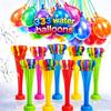 111Pcs Summer Water Bombs: Fast Fill Water Balloons For Pool Party Beach Splash Outdoor Team Game Toy Festival Party Decoration