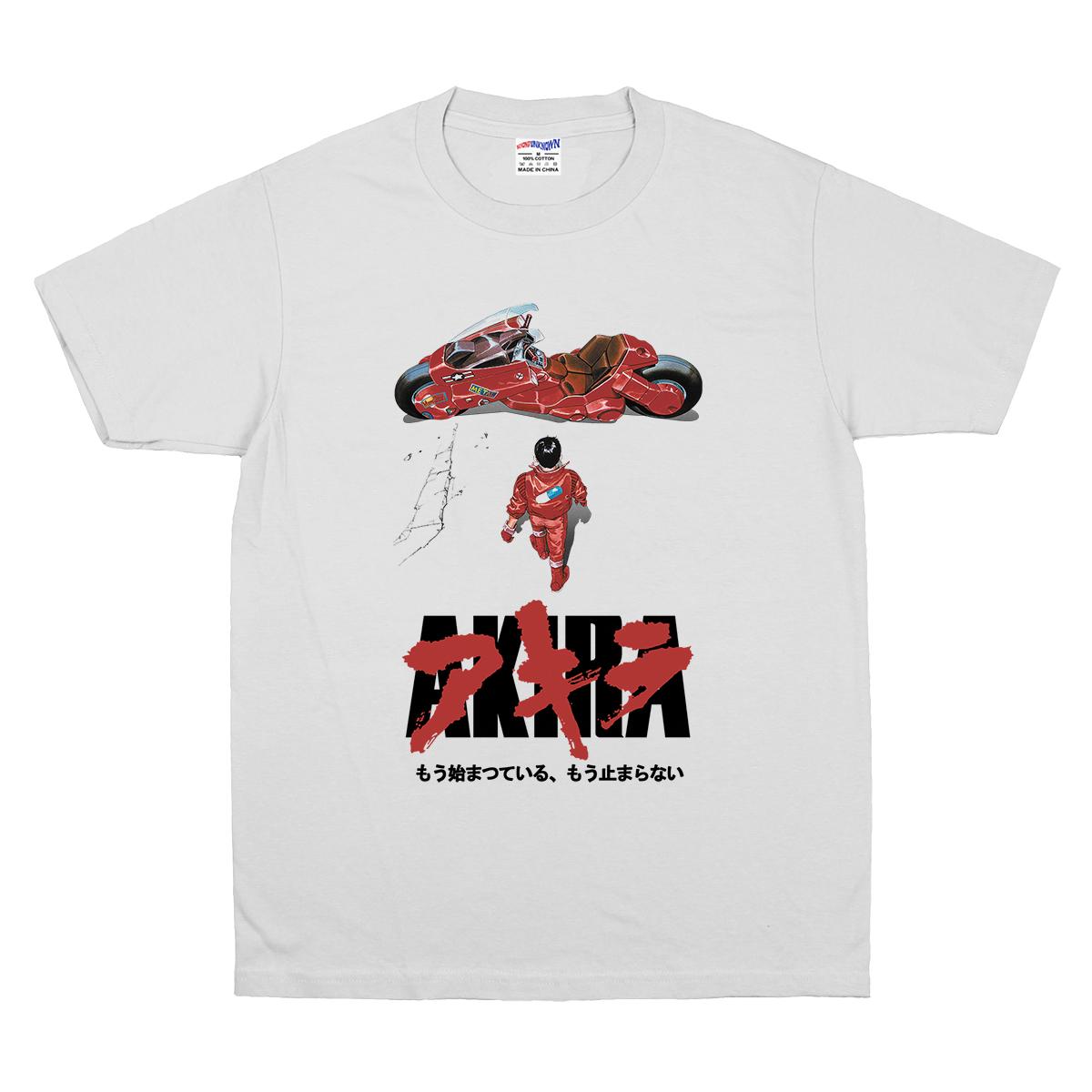 Akira TShirt Japanese Anime Cotton White Tee Unisexs Clothing Short Sleeve Clothes Graphic Cotton Unisexs Top Grit Shirt For Unisex S