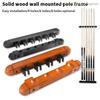 1Pc 6-Slot Wood Snooker Rod Hanging Bracket Wall-mounted Pool Rod Holding Stands Professional Durable Tools Billiard Accessories