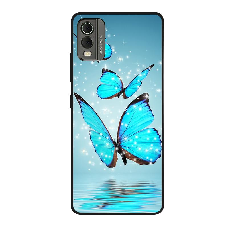 Pentru husă Nokia C32 C 32 Silicon moale Pictată Rezistentă la șocuri Huse spate Pentru Nokia C32 Husă TPU Coques NokiaC32 Desene animate drăguțe