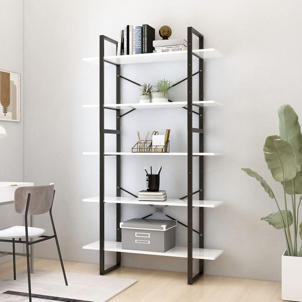 Bibliothèque à 5 niveaux  100x30x175 cm Bois d'ingénierie