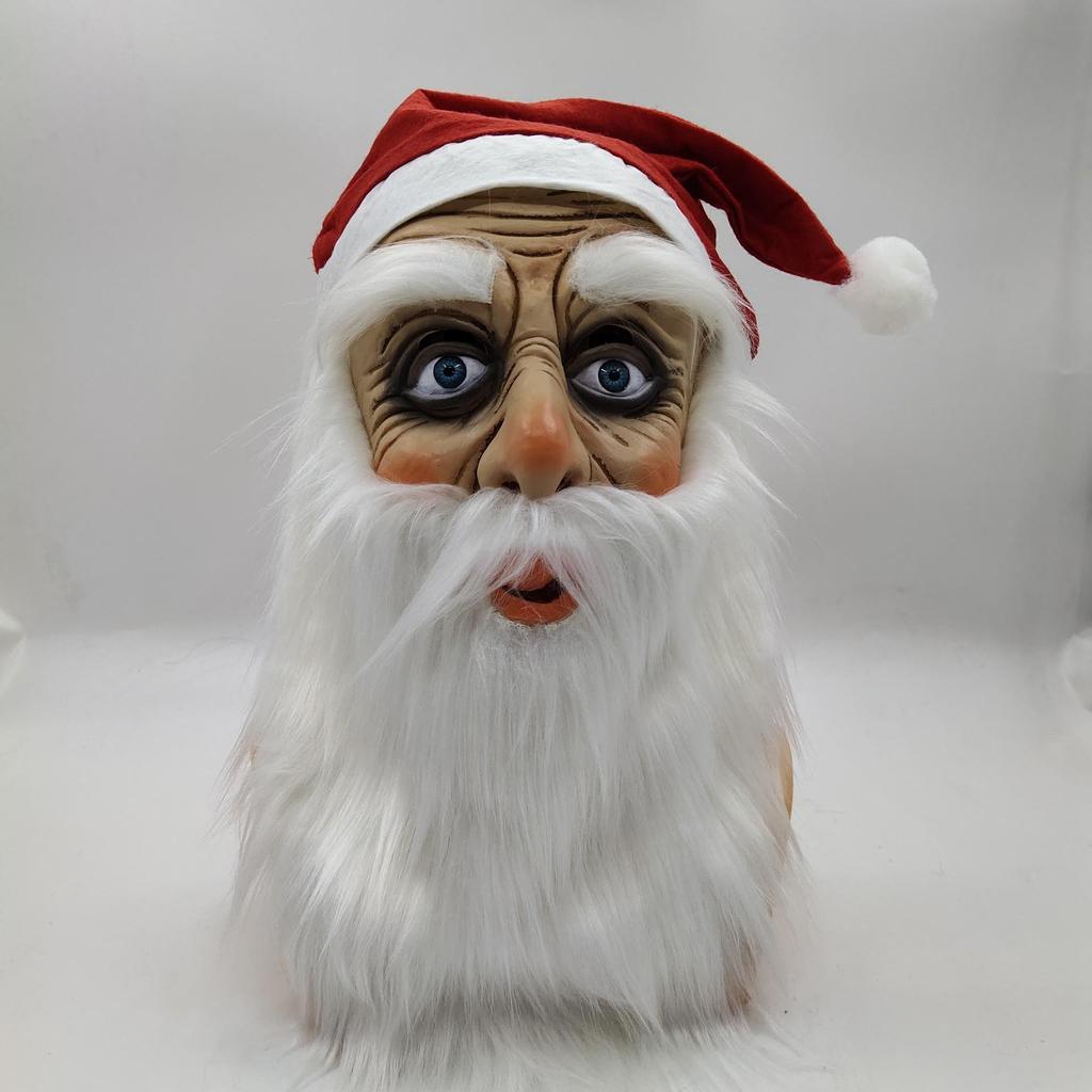 Blue Eyed Santa Claus Latex Mask