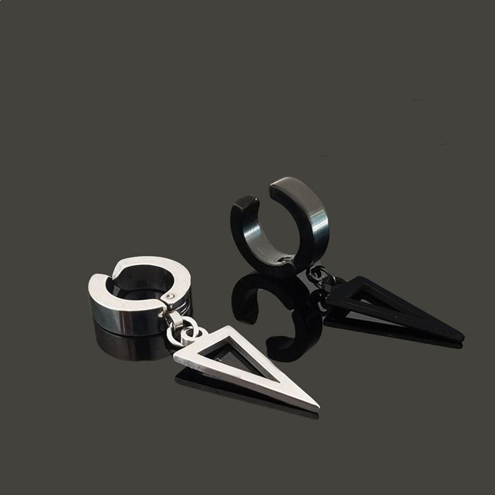 Steel Female Male Korean Style Ear Cuff Cross Clip Earring Non-Piercing Earring Fashion Jewelry
