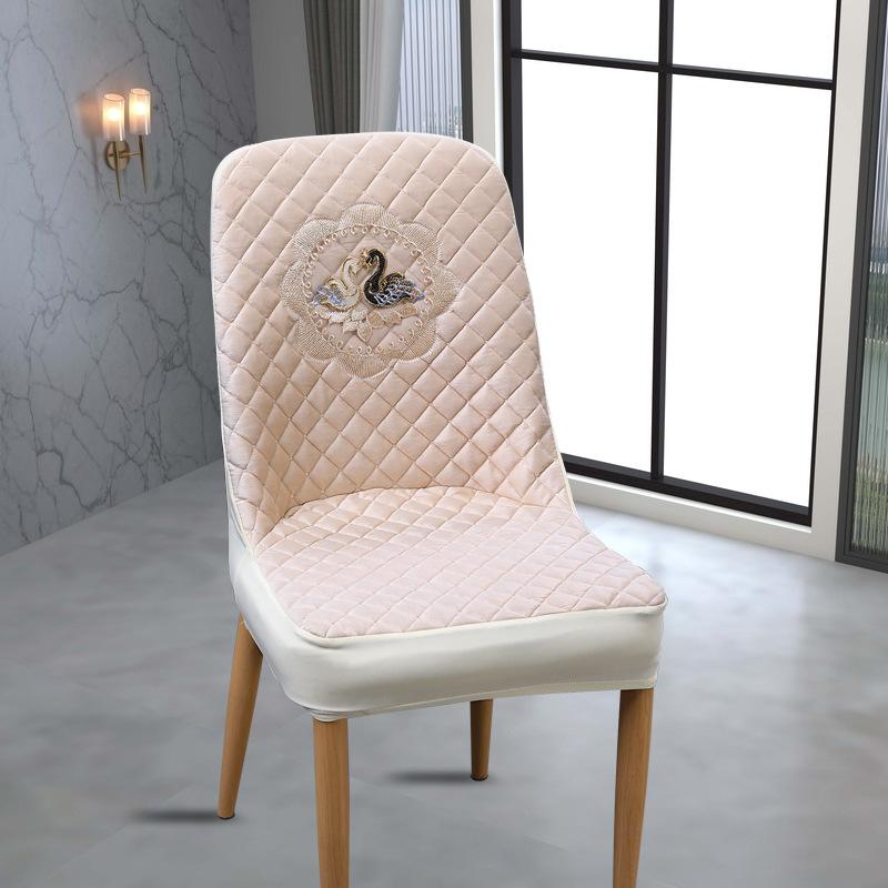 

Новый простой эластичный универсальный чехол для домашнего изогнутого стула, кожаный чехол для стула, чехол для обеденного стула, подушка для пука 48*41cm