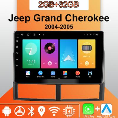 Autorádio Android Carplay pro Jeep Grand Cherokee 2004-2005 Multimediální přehrávač Hlavní jednotka Stereo GPS Navigace BT WIFI 2+32GB