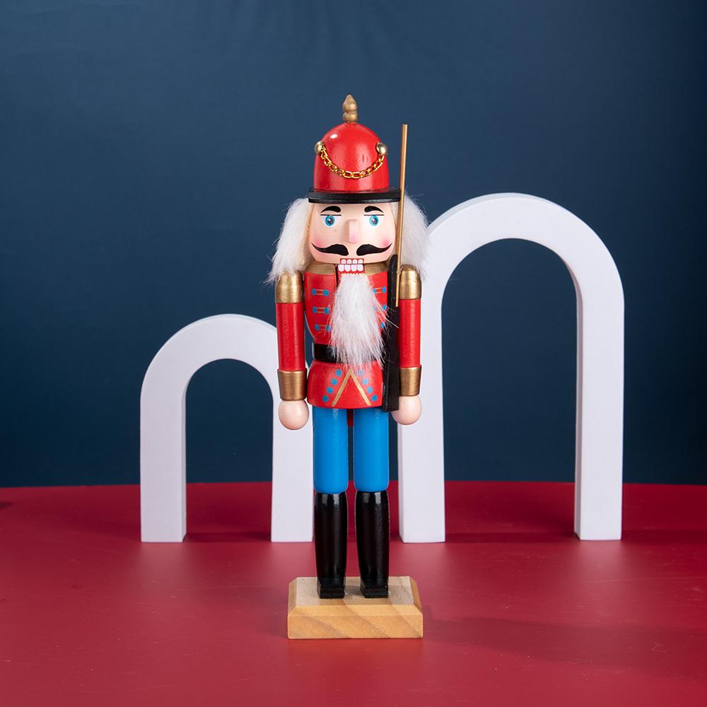 Vintage Cavalry-style Wooden Nutcracker
