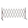 Expandable Barricade, 3.07m Expandable Safety Barrier, Flexible Mobile Barricade with Locking Casters, Portable Folding Security Gate Metal Traffic