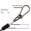 New with Metal Carabiner Outdoor Key Cord 304 Stainless Steel Multistyles Anti-slip Rope Weighing 46KG Fishing Lanyards