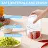 Outdoor Cooking 13*8*8cm Efficient Food Chopper Compact Electric Garlic Chopper Food Processor Quick Meal Prep