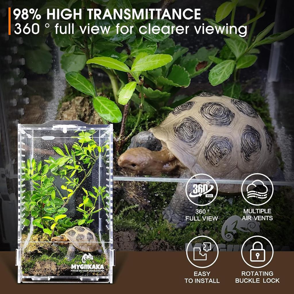 Acryl-Sprungspinnen-Terrarium, Insekten-Terrarium, Käfiggehege, Gottesanbeterinnen-Habitat, Froschgehege