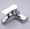 Modern Design Polished Dual Handle Zinc Alloy Bath Mixer Tap with Lift Diverter Valve and Ceramic Cartridge for Shower Tub Combo