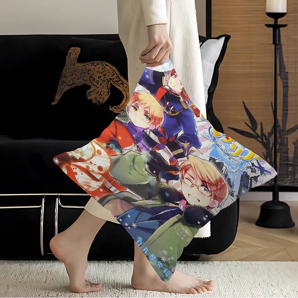 Anime Cartoon Hetalia Axis Maple Design Cushion Cover Happy Autumn Harvest decor Holiday Decorati Pillow Cover