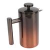 French Press Coffee Tea Maker with Filter Double Layer 304 Stainless Steel Gradient Ramp for