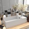 Day and Night - Day and Night Matte White Ceramic Sink with Overflow