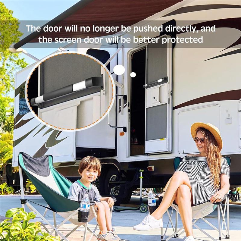 Wohnmobil Fliegengittertür Griff Haltegriff, Verstellbar Von 21-5/8 Bis 28-5/8 Zoll Wohnmobil Fliegengittertür Griff, Wohnmobil Fliegengittertür 2Stk-A87Q