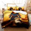 Holo and Lawrence Bedding Set, Duvet Cover & 2 Pillowcases, Classic Light Novel Characters Pattern Breathable Fabric All Season