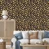 Golden Leather Wallpaper Ochre, Gold and Black for Living Room and Bedroom 50x1000