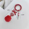 Accessories Hairball Mobile Phone Chain Beaded DIY Handmade Hairball Chain Blind Box Cute Grain Lanyard Pendant Keychain