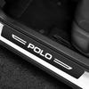 WGLRK1 Car Door Sill Protector Plate Rear Trunk Bumper Guard Threshold Sticker for Volkswagen VW POLO Logo 2024 2023 6R 9N MK5 2023