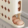 4-Tier Egg Holder for Fridge Auto-Rolling Eggs Dispenser Space Saving Egg Organizer Holds 30 Eggs for Kitchen Counter Refrigerator