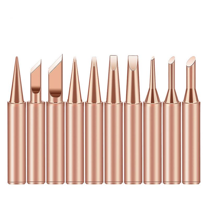 Pure Copper Soldering Iron Tip: Automatic Feeder, Non-Magnetic, Internal Heating Welding Station
