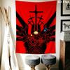 ULTRAKILL Wall Tapestry Aesthetic Wall Hanging Printed Fabric Blanket Decorative Tapestries for Bedroom Living Room Home Decor