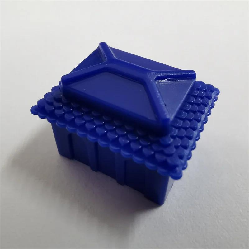 60Pcs/Set Sales Of Monopoly Game Chess House, Hotel, Three-Dimensional Small House Accessories