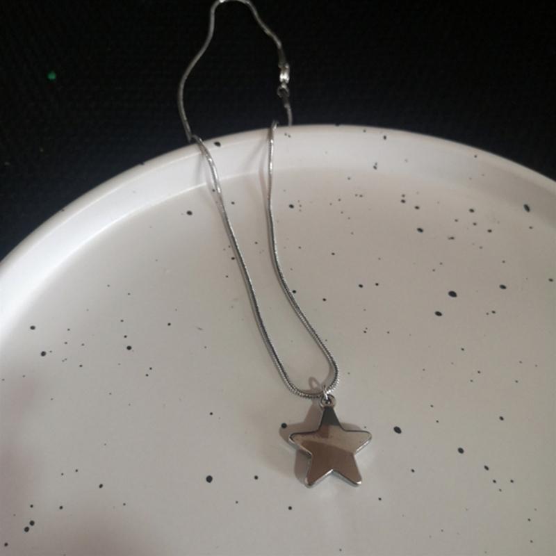 Pendant Necklace Y2k Neck Jewelry Star Pendant Choker Chain Choker Chain Necklaces Alloy Material Birthday Gift for Girl