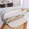 Large-capacity Pencil Bag Multi-layer Desk Organizer Storage Pouch Pen Case  Makeup Organizer