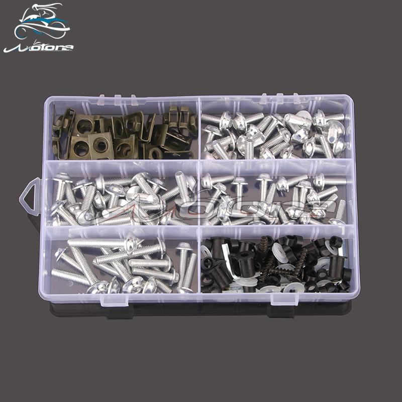 201 STK Motorrad Verkleidungsschraube Mutter Clip Satz Karosserieteile für YZF 600 1000 R1 R6 R3 R15 R25 T-MAX 530 TMAX530 TMAX 500