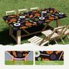 Halloween Print Tablecloth Set Waterproof Dustproof Table Cover Outdoor Dining Chair Covers Modern Rectangular