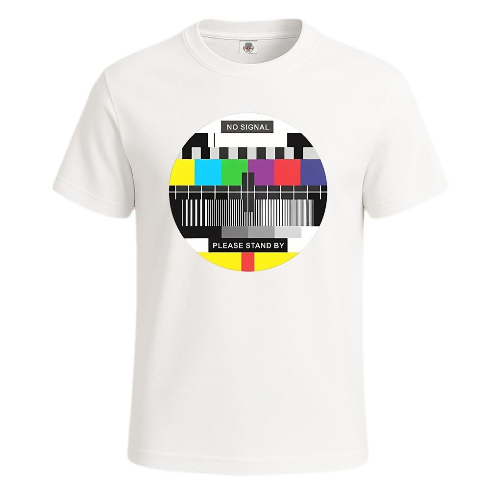 No signal please stand by test screen funny mens t shirt gift party joke tee top 2XL