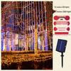 USB Remote-Controlled LED Curtain String Lights - 3x3m Alloy Wire for Christmas and Holiday Decor
