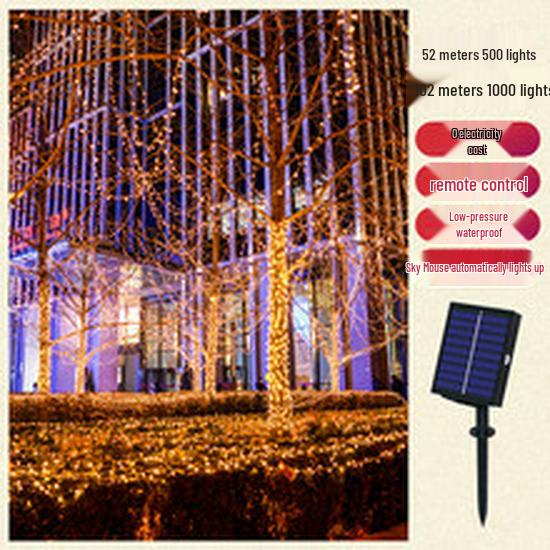 USB Remote-Controlled LED Curtain String Lights - 3x3m Alloy Wire for Christmas and Holiday Decor