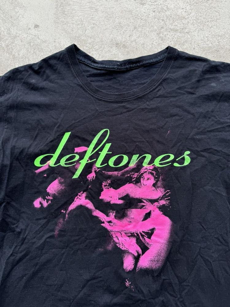 Футболка с графическим принтом Deftones 90-х, базовая черная, унисекс для мужчин и женщин A228 Унисекс футболка Графическая футболка S