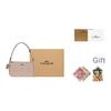 Coach Nolita 19 Micro Logo Zipper Closure Synthetic Leather Mahjong Bag Handheld Shoulder Bag Small Women Bags Beige CW426-SVPWH