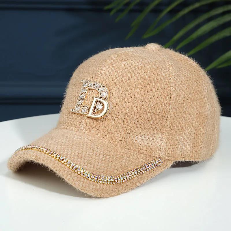 Pălărie Moda de toamnă și iarnă pentru femei, șapcă caldă de baseball, temperament