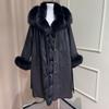 The real shot is a new goose down suit, a fox fur coat, a women's long pie, and a large-size fur coat.