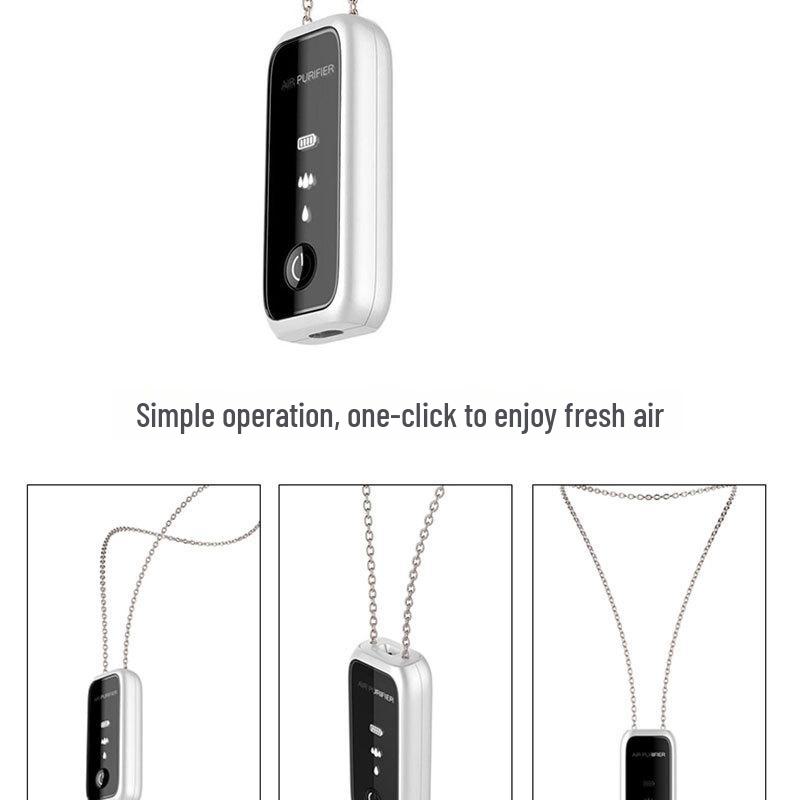 Portable Neck-Hanging Negative Ion Air Purifier Mini 