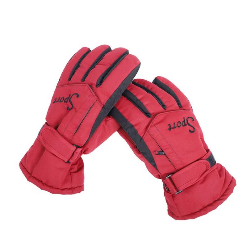 

ZISIZ Windproof Waterproof Cycling Ski Gloves 18*8.5