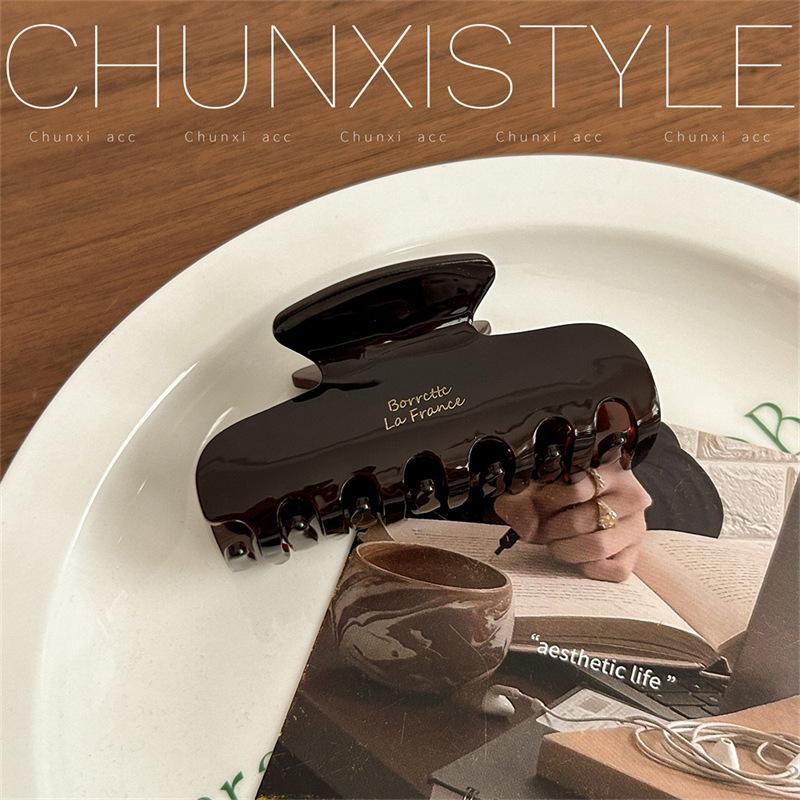 2024 High-End Korean Acetate Hair Bun Claw Clip for Women - Autumn/Winter Collection