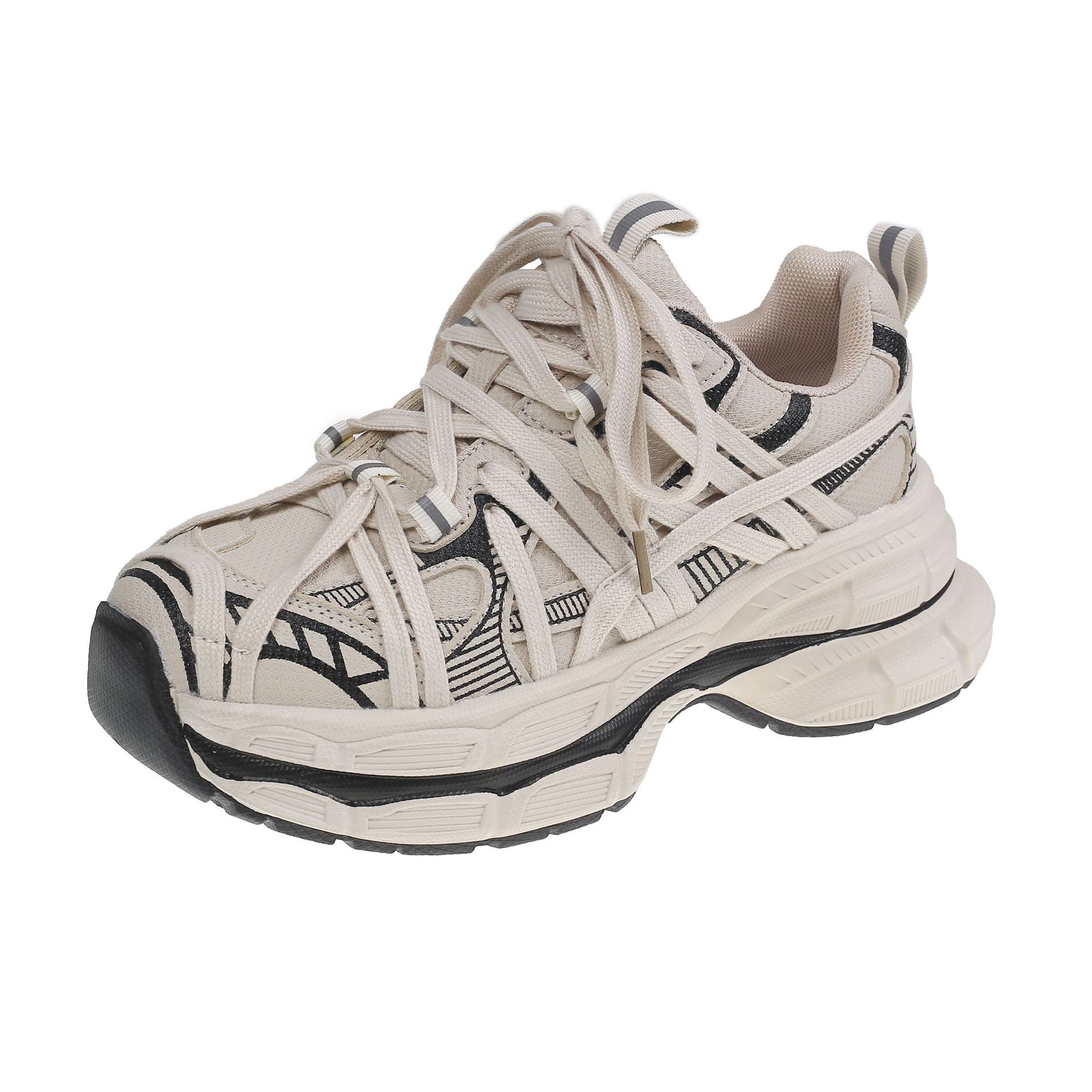 

Gu Yun осіннє взуття жіноче 2024 нове ретро універсальне повсякденне на невеликій товстій підошві татове взуття легке спортивне взуття 40