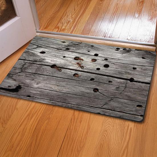 Floor Mat 3D Optical Illusion Rug with Realistic Hole Effect High-Resolution Printing Non-Slip Soft