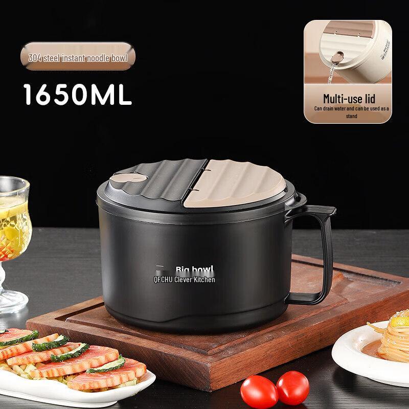 

Stainless Steel Instant Noodle Bowl with Lid