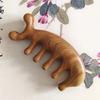 Sandalwood Gua Sha Massager Scraping Comb Meridian Tool for Facial Neck Body - Hair Care And Massage Therapy
