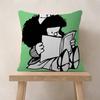 Cartoon M-Mafalda Pillow Gift Home Office Decoration Bedroom Sofa Car Cushion Cover Case 45x45
